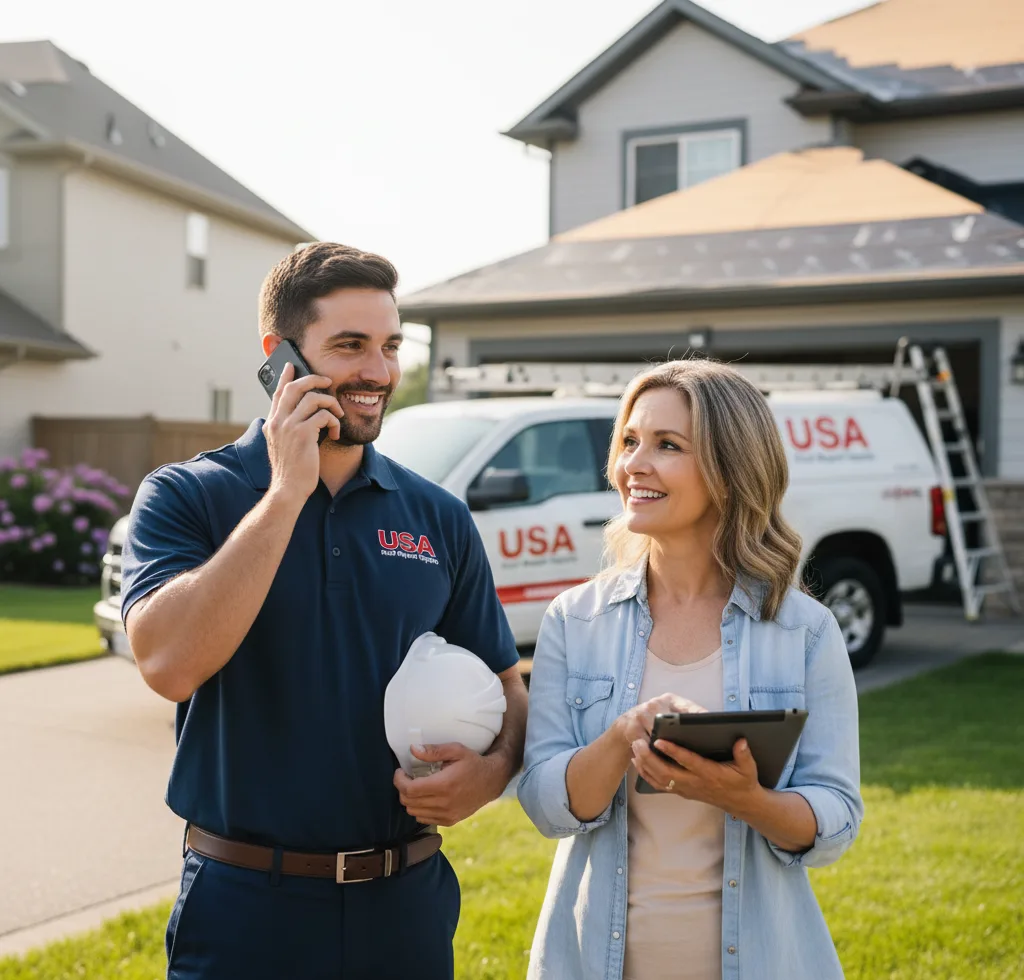 USA Roof Repair Experts customer support in Honeoye